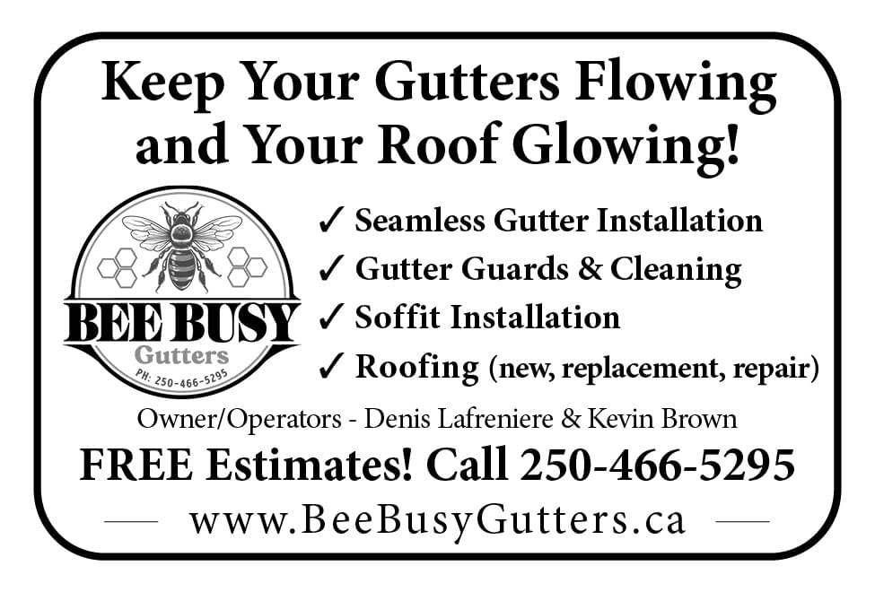 Bee Busy Gutters Ad in Coffee News