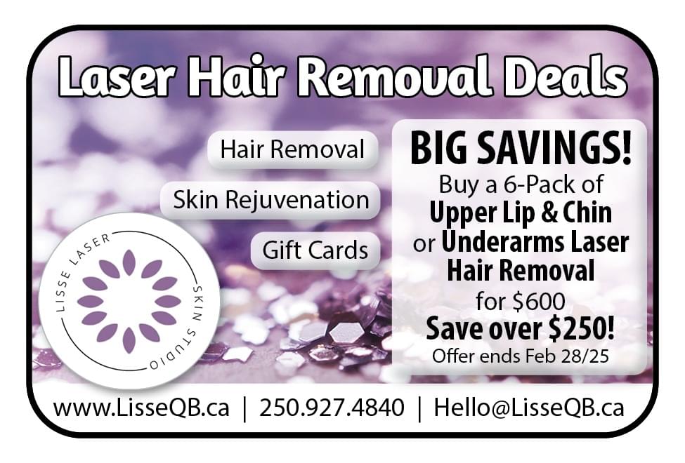 Lisse Laser & Skin Studio Qualicum Beach ad in Coffee News