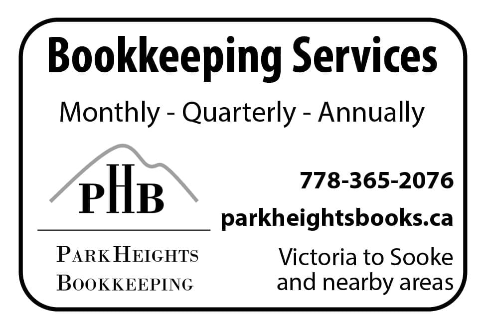 Park Heights Bookkeeping Victoria SookeAd in Coffee News