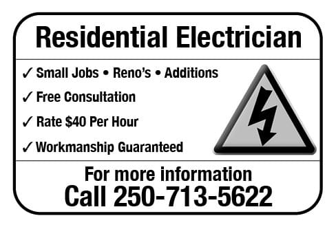 Ron Harder Electrician Ad in Coffee News