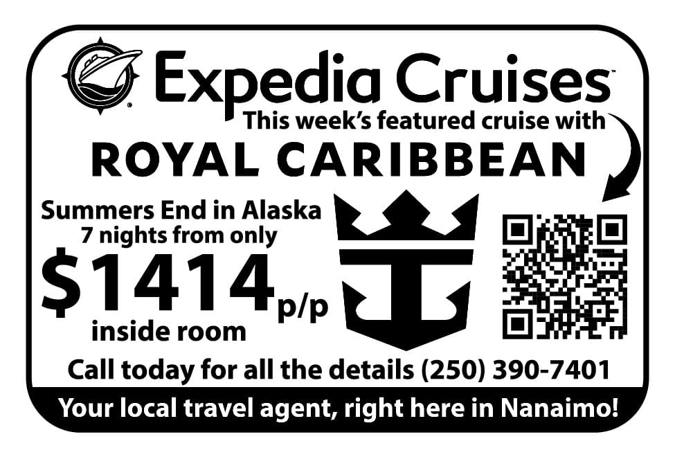 Expedia Cruises Parksville Nanaimo Duncan BC 2026 Ad in Coffee News
