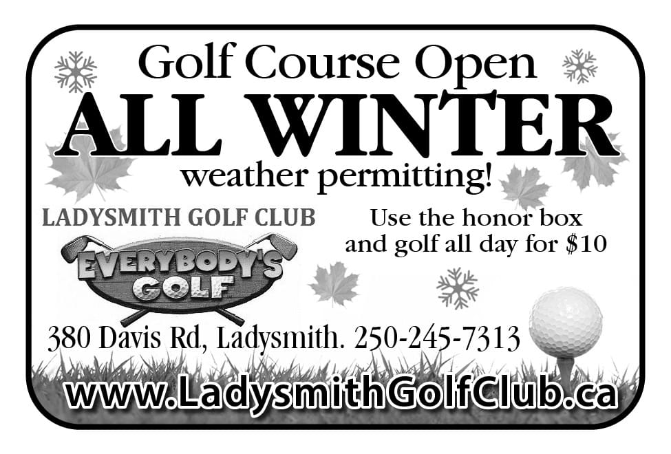 Ladysmith Golf Ad in Coffee News