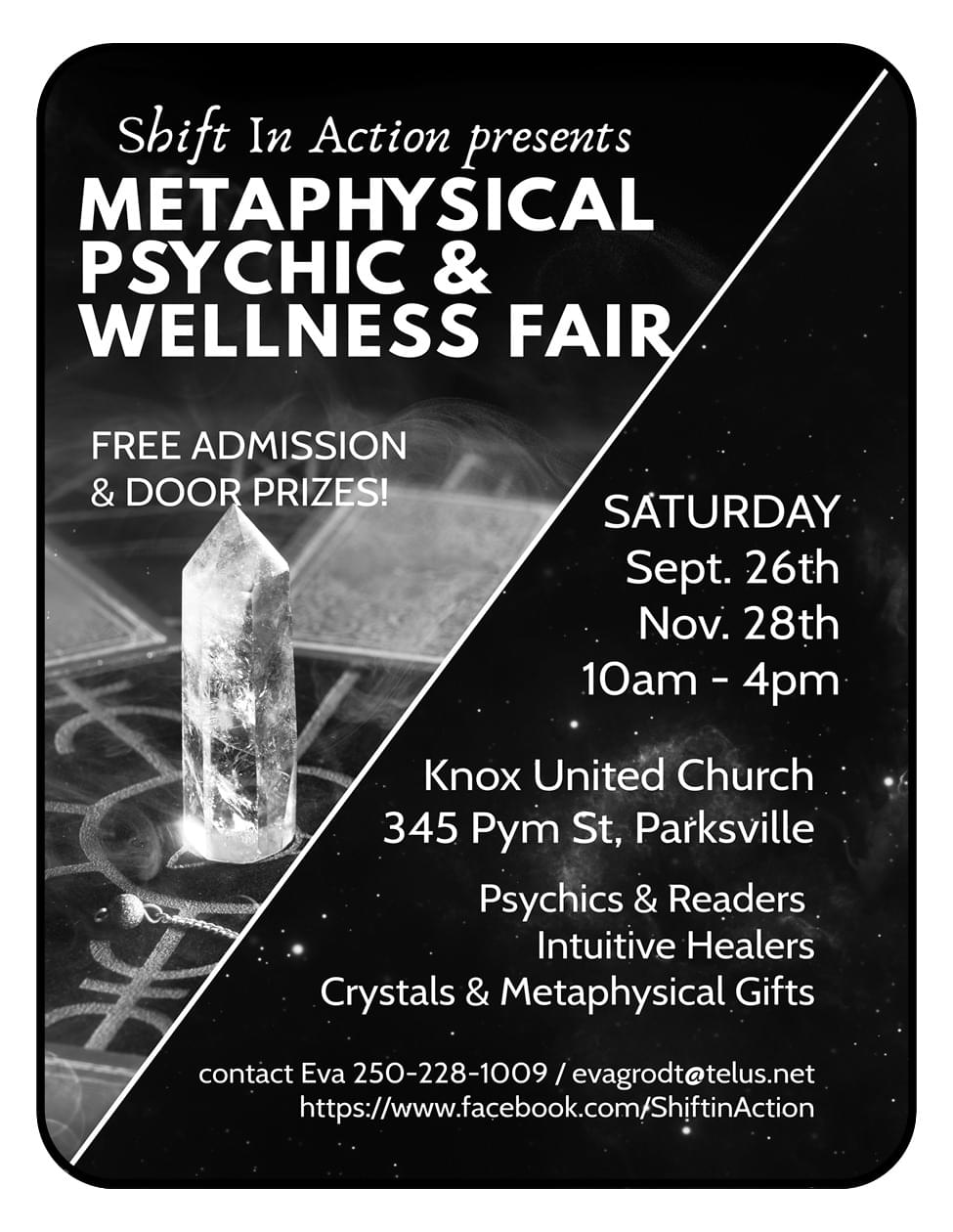 Metaphysical Psychic and Wellness Fair Parksville Qualicum Beach ad in Coffee News