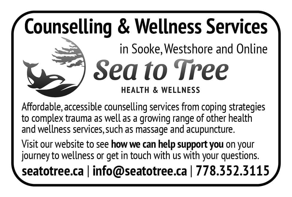Sea to Tree Health and Wellness Sooke and Colwood BC ad in Coffee News - Victoria BC