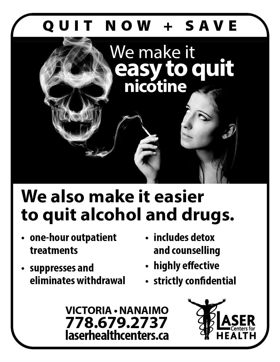 Laser Centers for Health Ad in Coffee News