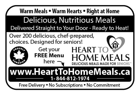 Heart to Home Meals - Delicious Meals Made for Seniors Ad in Coffee News