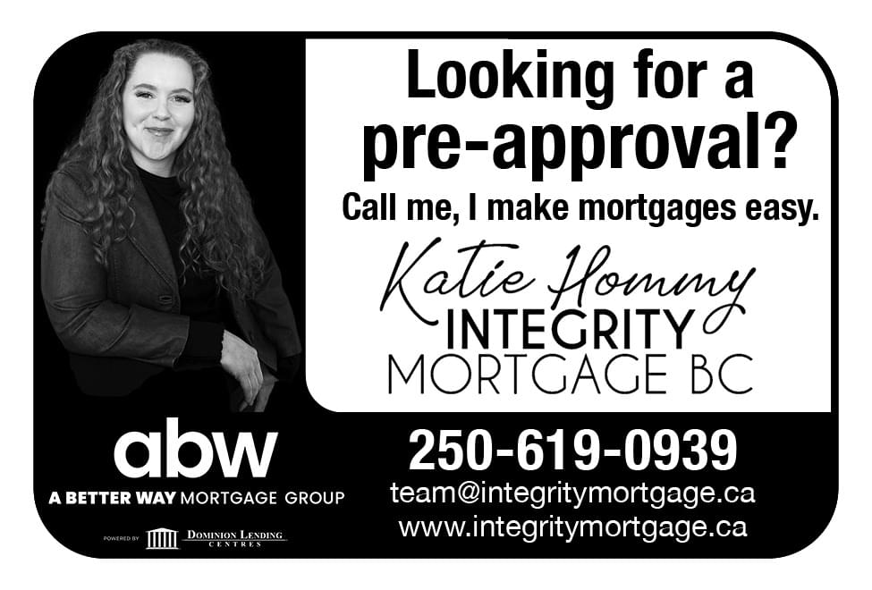 Katie Hommy Mortgage Broker Nanaimo BC ad in Coffee News