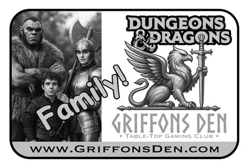 Griffons Den Game & Puzzles Ad in Coffee News