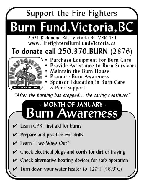 Firefighters Burn Fund Victoria Ad in Coffee News