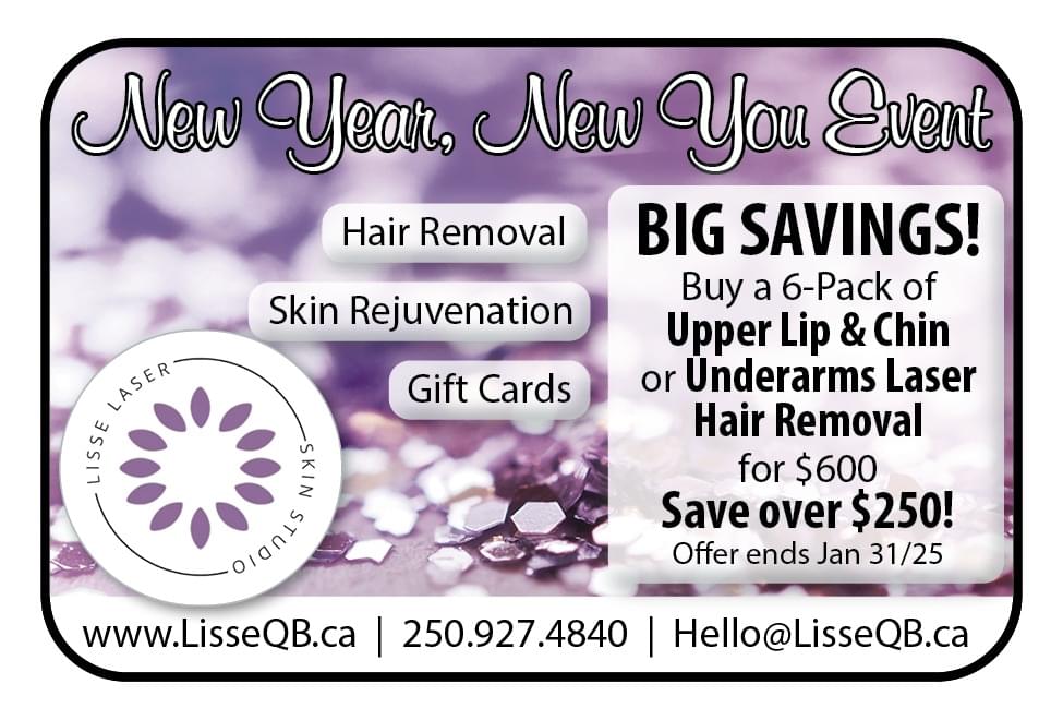 Lisse Laser & Skin Studio Qualicum Beach ad in Coffee News