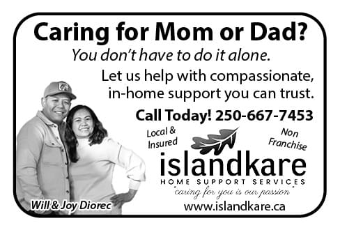 IslandKare Home Support Service Nanaimo Parksville Qualicum July 2024 Ad in Coffee News