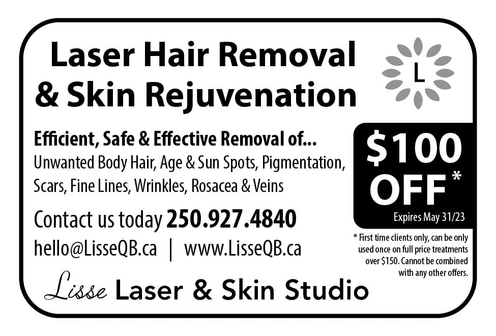 Lisse Laser & Skin Studio Qualicum Beach ad in Coffee News