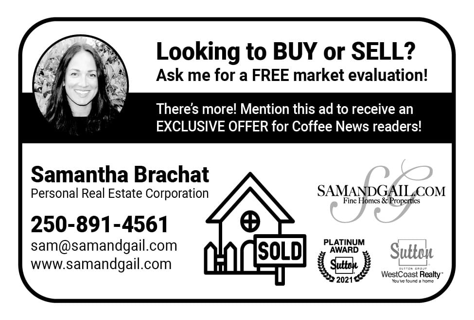 Samantha Brachat Ad in Coffee News