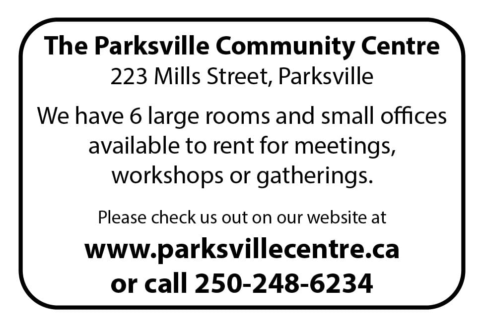 Parksville Centre Ad in Coffee News