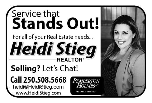 Heidi Stieg Realtor Ad in Coffee News