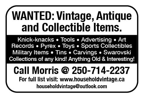 Vintage Goods Buyer Ad in Coffee News