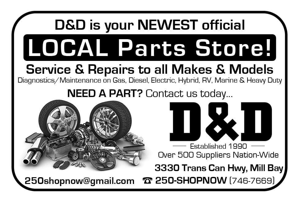D & D Direct Distributors Mill Bay Ad in Coffee News