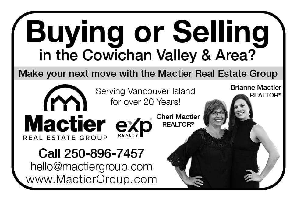 Mactier Real Estate Group Cheri Mactier and Brianne Mactier Ladysmith Duncan Chemainus Mill Bay BC ad in Coffee News