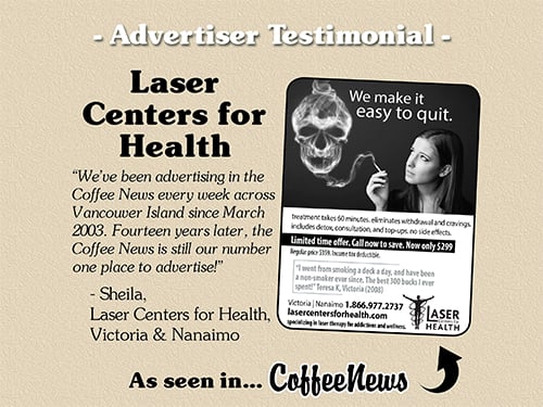 Laser Centers for Health testimonial in Coffee News