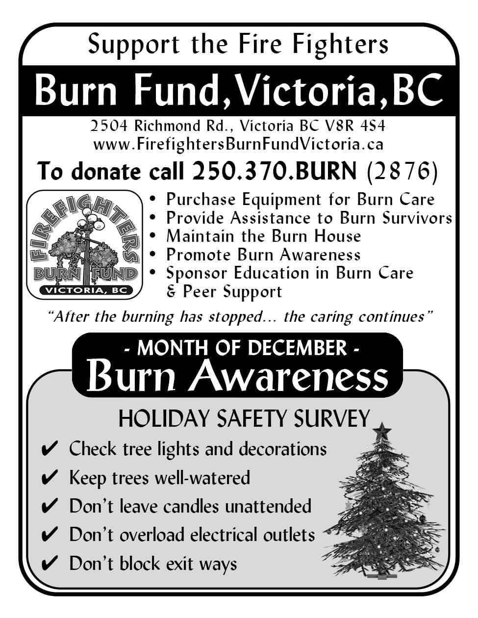 Firefighters Burn Fund Victoria Ad in Coffee News