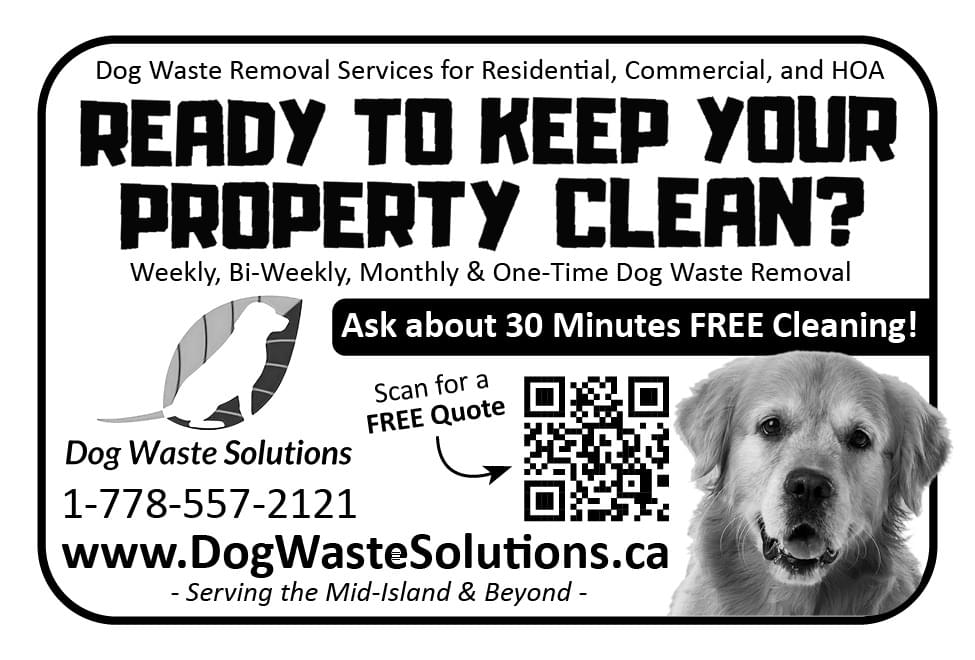 Dog Waste Solutions Parksville BC Ad in Coffee News