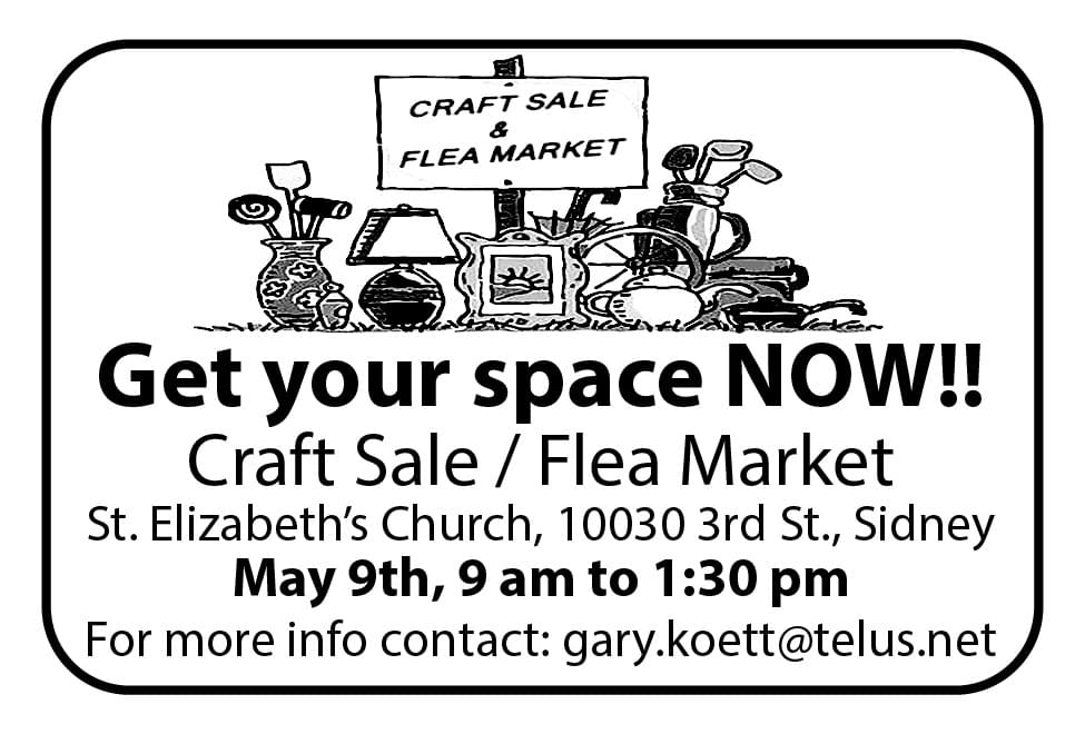 Craft Sale and Flea Market May 9thBC April 18 2026 Ad in Coffee News