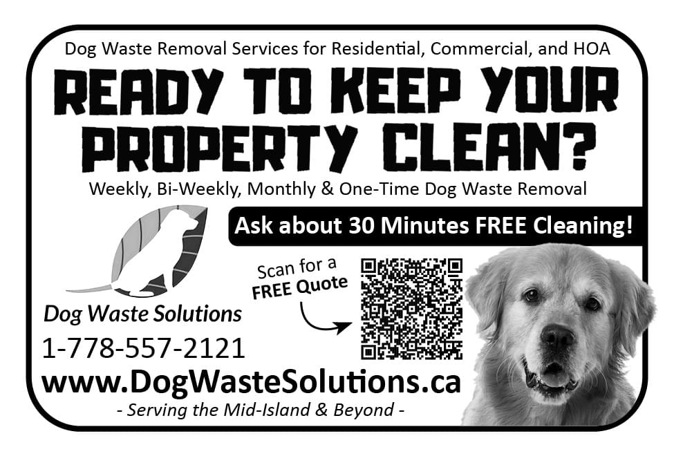 Dog Waste Solutions Parksville BC Ad in Coffee News