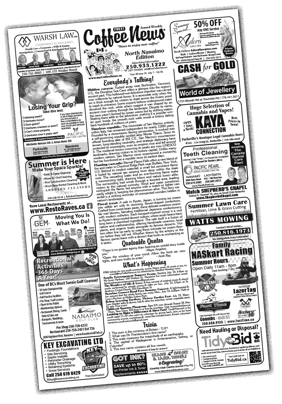 Coffee News South Saanich Esquimalt June 24th 2024 Edition for Victoria BC Canada