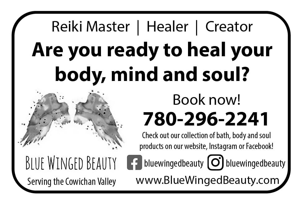 Blue Winged Beauty Ad in Coffee News