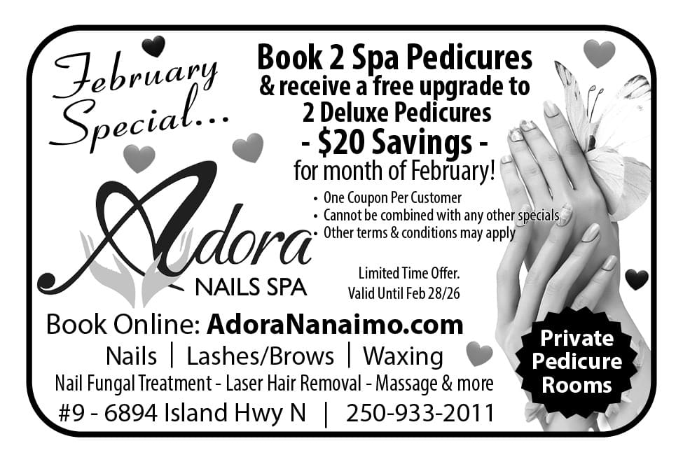 Adora Nails Spa Nanaimo Nails Lashes Brows Waxingad in Coffee News