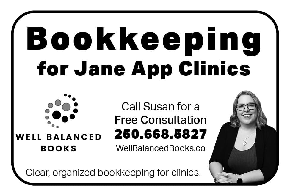 Well Balanced Books Bookkeeping Service Vancouver Island BC Ad in Coffee News