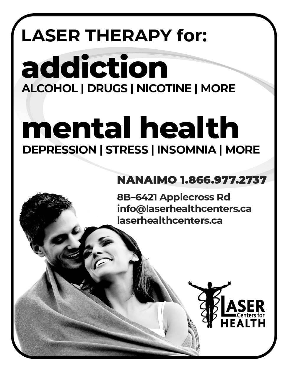 Laser Centers for Health Ad in Coffee News