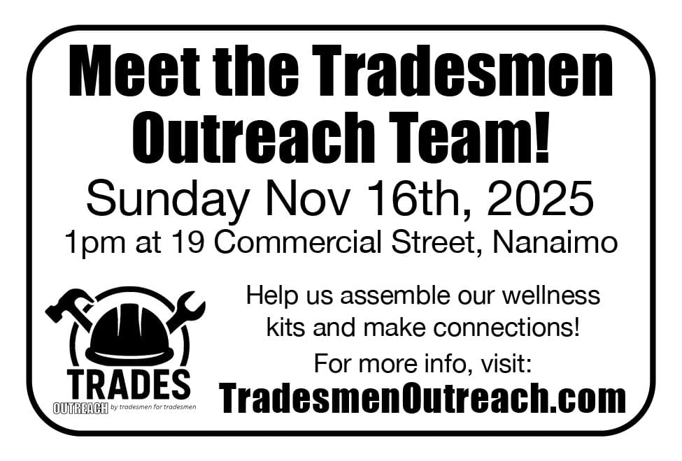 Literacy Central Vancouver Island Tradesmen survey June 2025 Ad in Coffee News