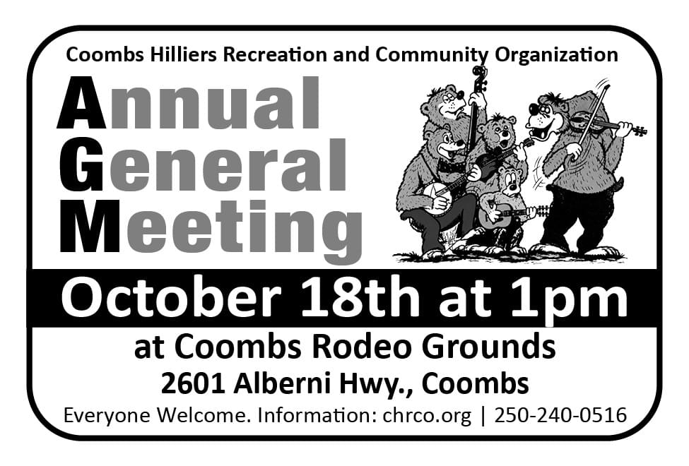 Coombs Hilliers Recreation and Community Organization Annual General Meeting Ad in Coffee News