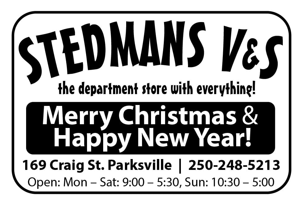 Stedmans Variety Store Parksville's Family Department Store Ad in Coffee News