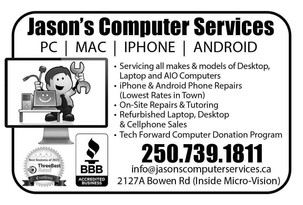 Jason's Computer Services Ad in Coffee News