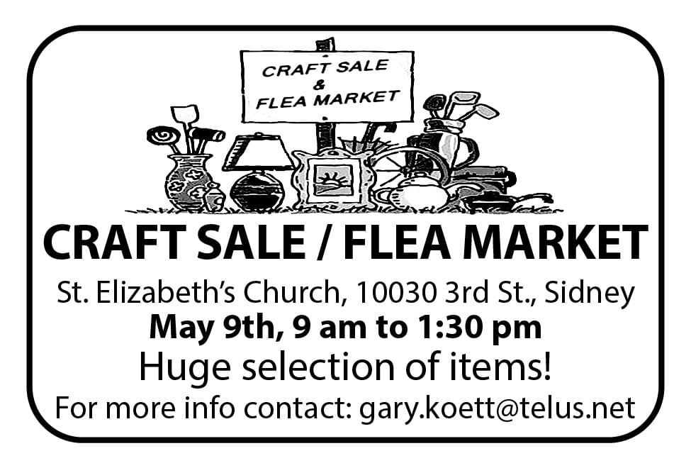 Craft Sale and Flea Market May 9thBC April 18 2026 Ad in Coffee News