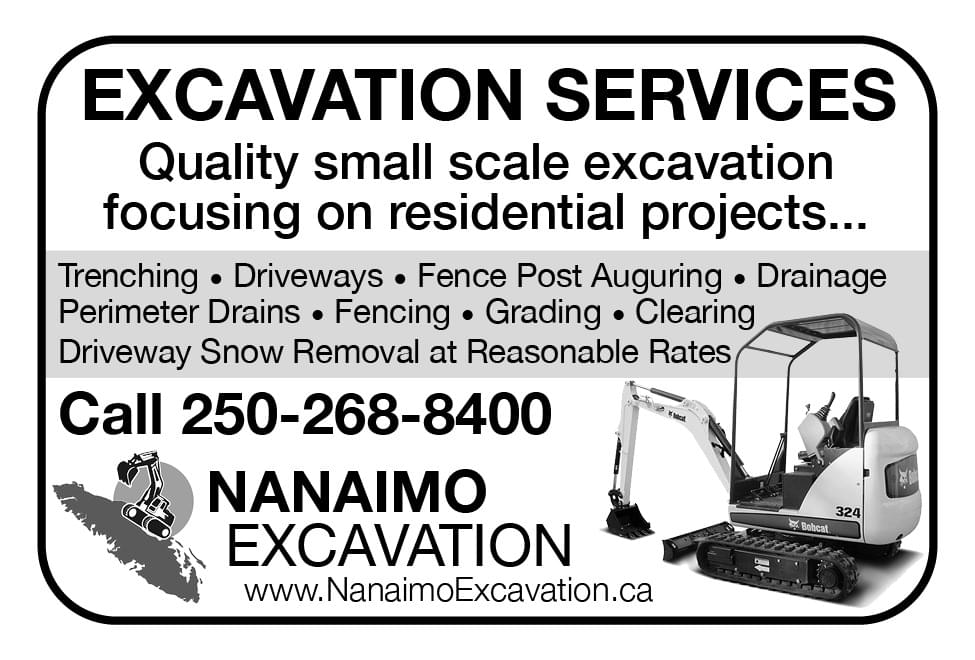 Nanaimo Excavation Ad in Coffee News
