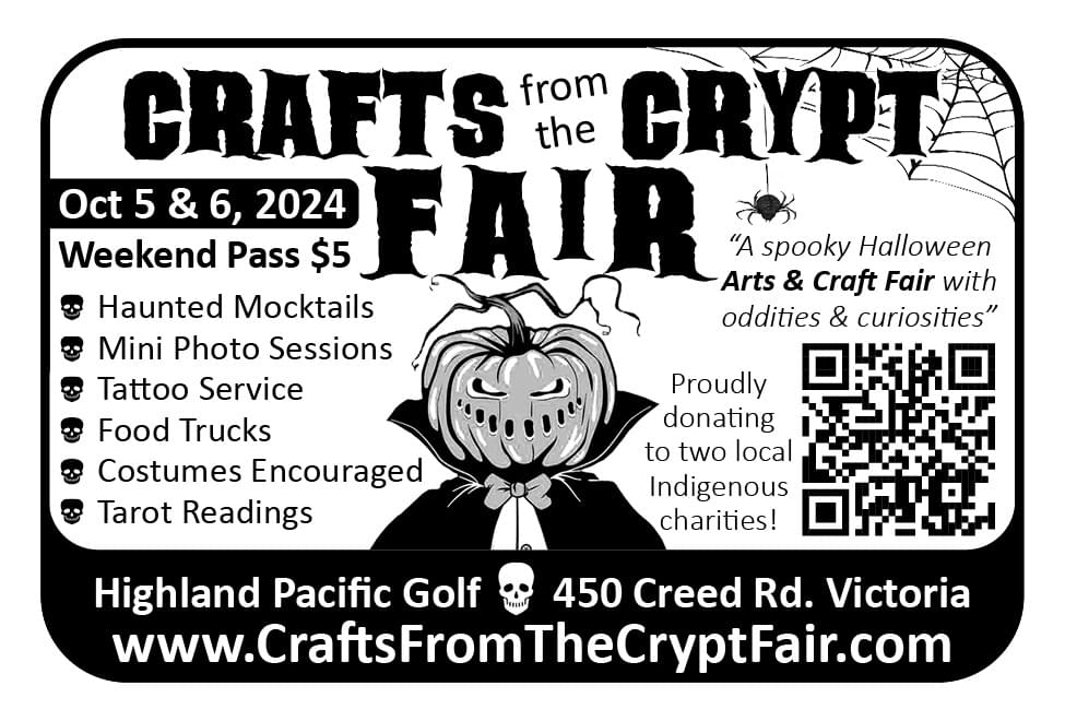 CRAFTS from the Crypt Fair Victoria Ad in Coffee News