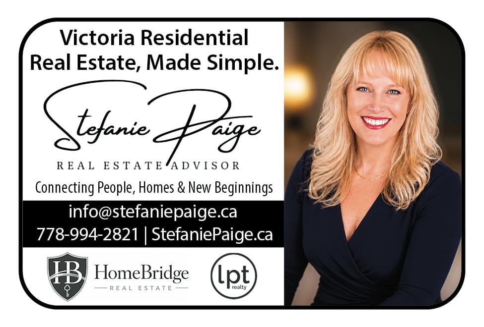 Stefanie Paige Real Estate Advisor Victoria BC Ad in Coffee News