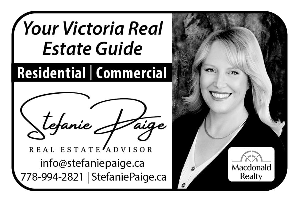 Stefanie Paige Real Estate Advisor Victoria BC Ad in Coffee News