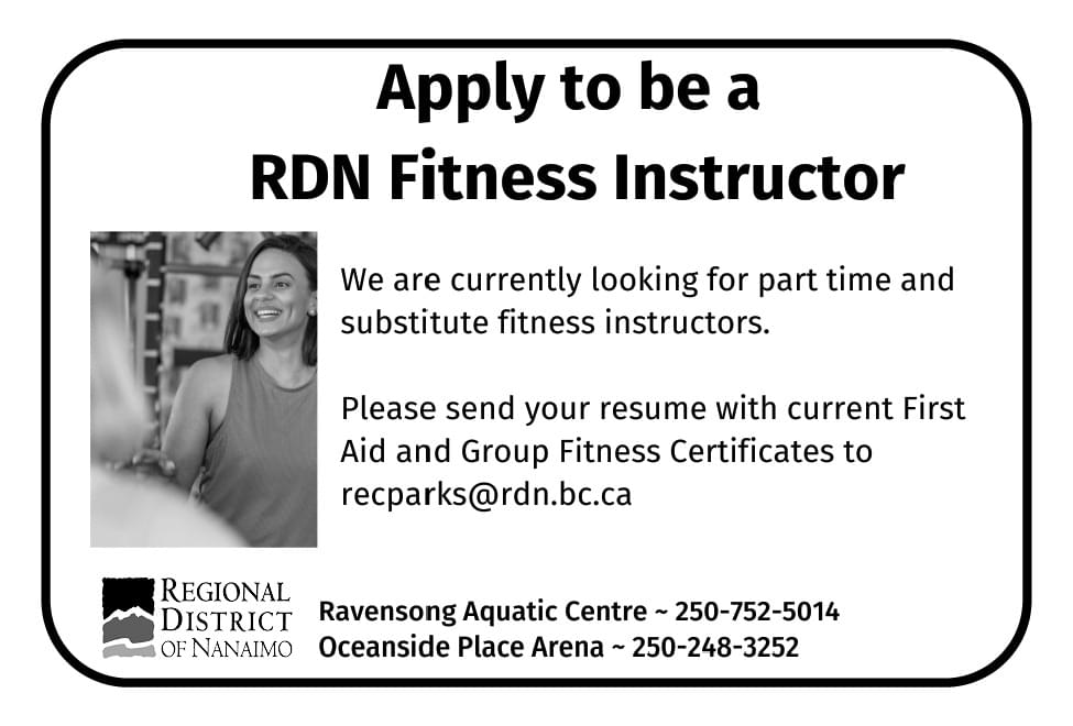 Regional District of Nanaimo Parksville Qualicum Active Living Guide Ad in Coffee News