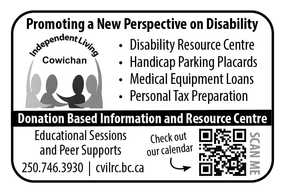 Cowichan Independent Living Ad in Coffee News Vancouver Island BC