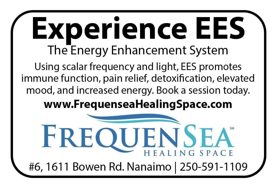 FrequenSea Healing Space Nanaimo ad in Coffee News
