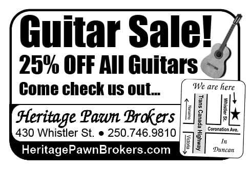 Heritage Pawn Brokers Ad in Coffee News