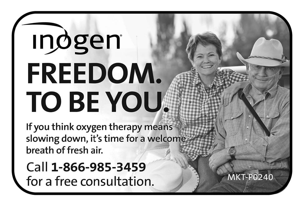 Inogen Oxygen Therapy Ad in Coffee News