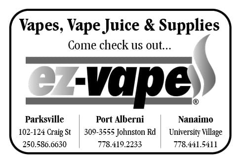 ez-vape Parksville Ad in Coffee Newsin Coffee News