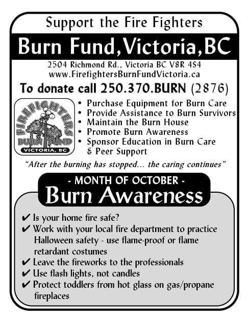 Firefighters Burn Fund Victoria Ad in Coffee News