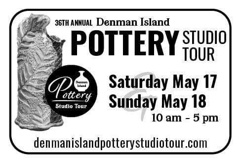 Denman Island Pottery Studio Tour May 2025Ad in Coffee Newsin Coffee News