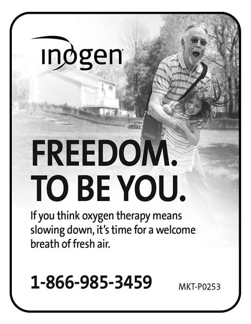 Inogen Oxygen Ad in Coffee News
